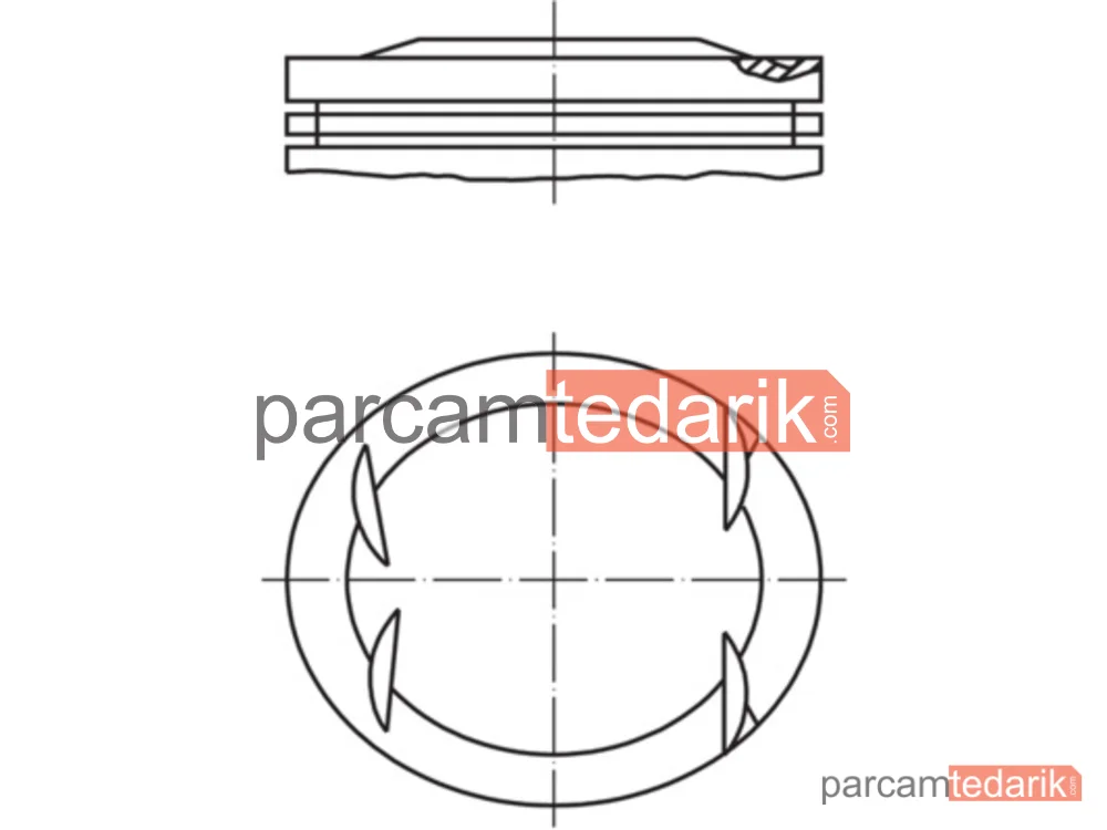 Piston — Mercedes-Benz E-Serisi, Mercedes-Benz E-Serisi T-Model, Mercedes-Benz S-Serisi - 0014100