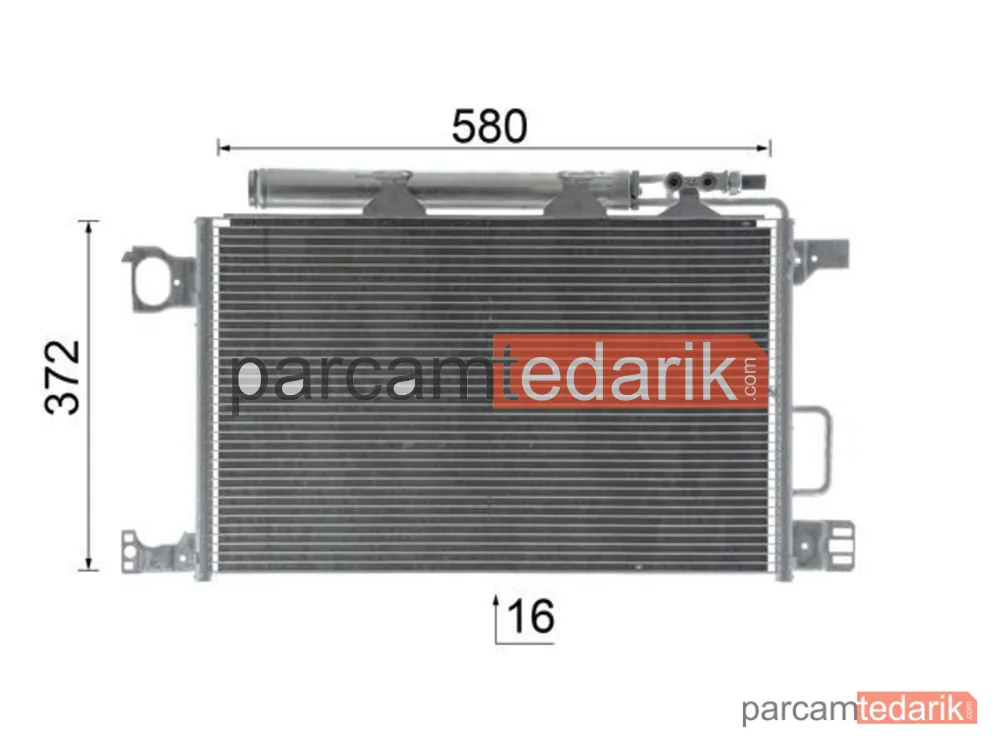 BEHR AC450000P | Klima Kondenseri — Mercedes-Benz CLC-Serisi, Mercedes-Benz CLK, Mercedes-Benz CLK Cabrio