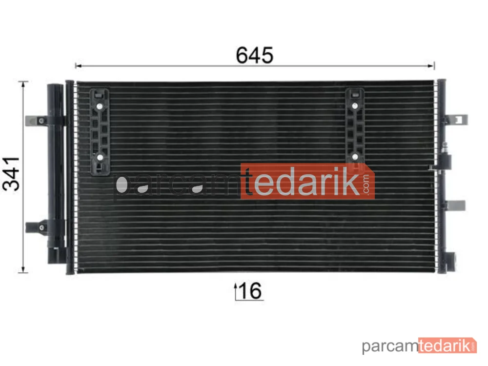 BEHR AC457000P | Klima Kondenseri — Audi A4 Allroad B8, Audi A4 Allroad B9, Audi A4 B7 Cabrio