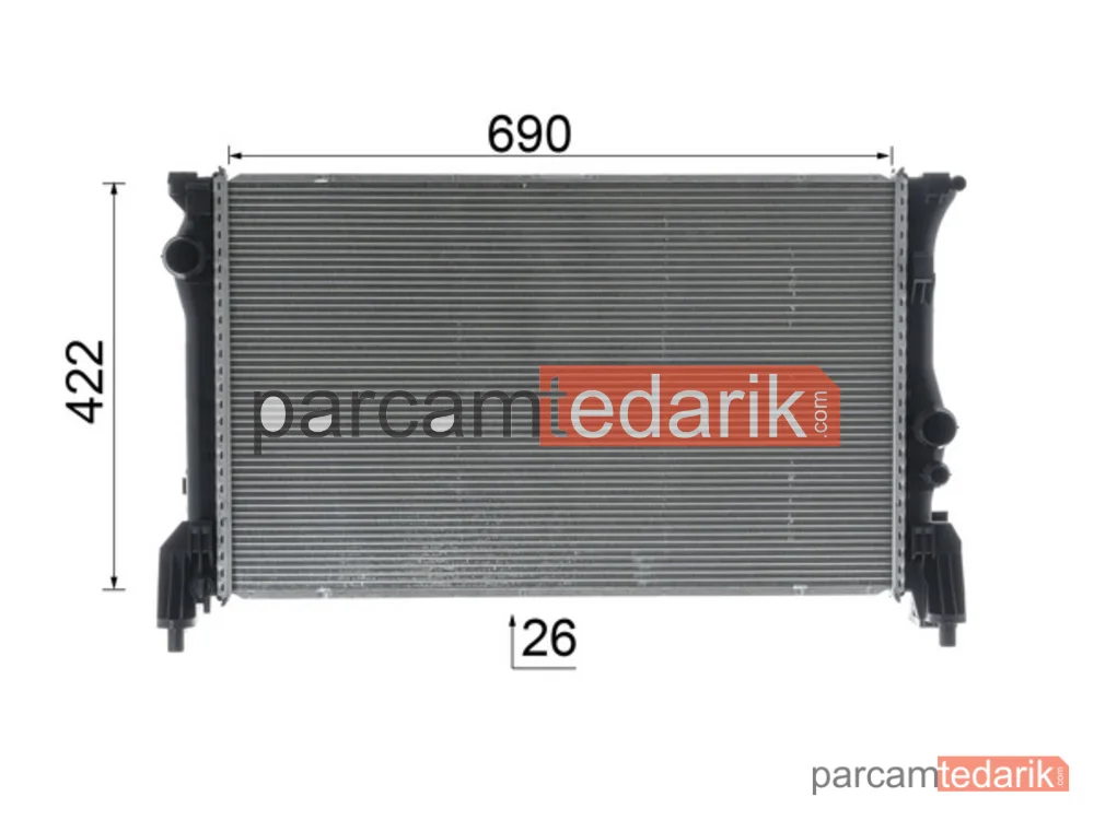 BEHR CR931000P | Su Radyatörü — Mercedes W447 Vito M651