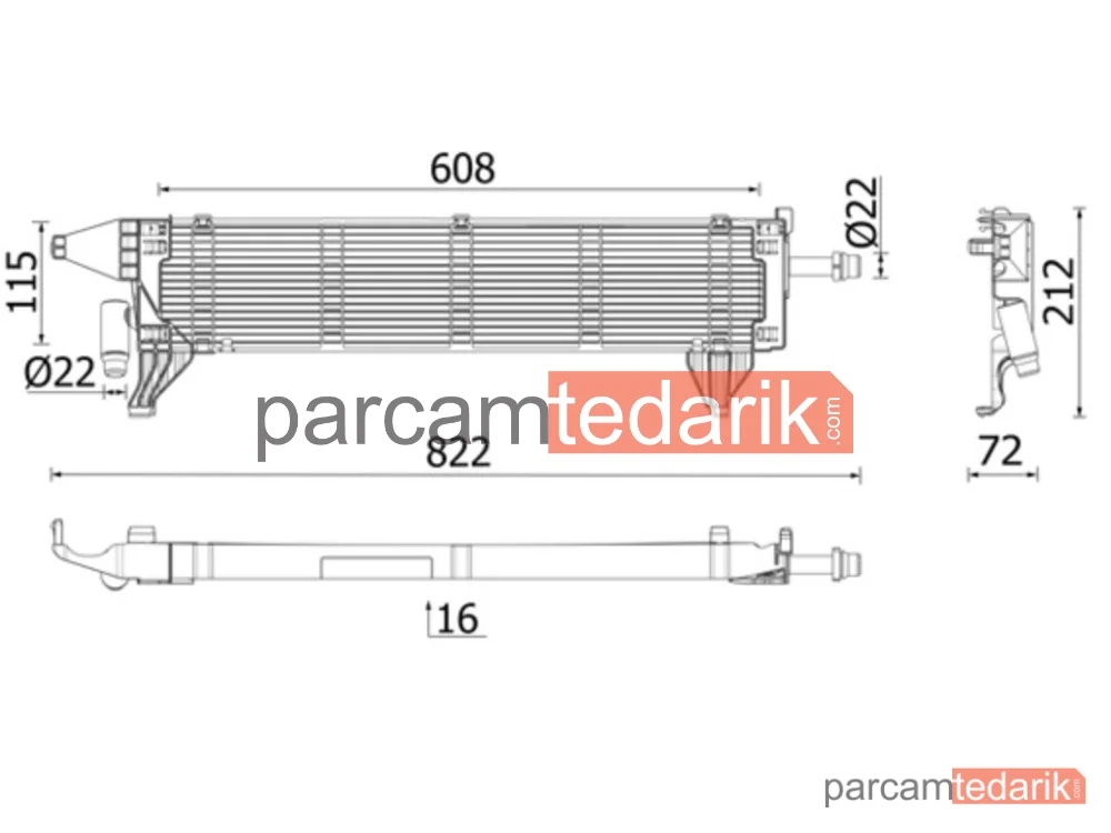 CR2636000P | Su Radyatörü — Motor Mercedes W213