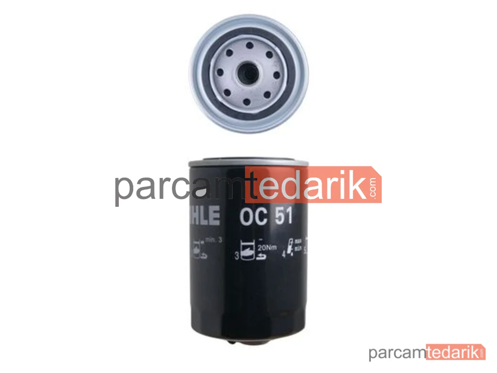 MAHLE OC51 | Yağ Filtresi — Seat Cordoba, Seat Inca, VW Golf II