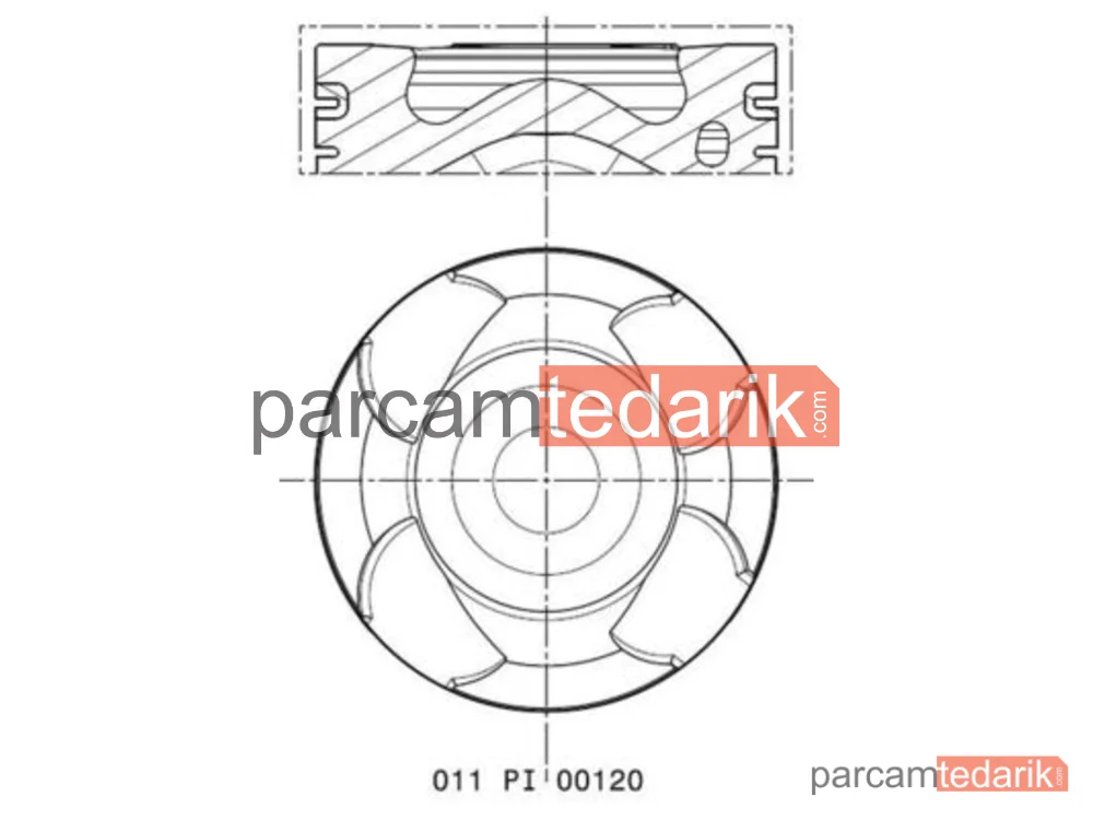 MAHLE 011PI00120002 | Piston (80.2 mm) — Opel Astra K, Opel Astra J, Opel Astra J GTC