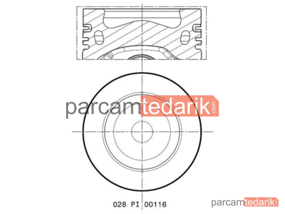 028PI00116000 | Piston — VW Caddy IV, VW Caddy Alltrack IV, VW Caddy Alltrack IV MPV