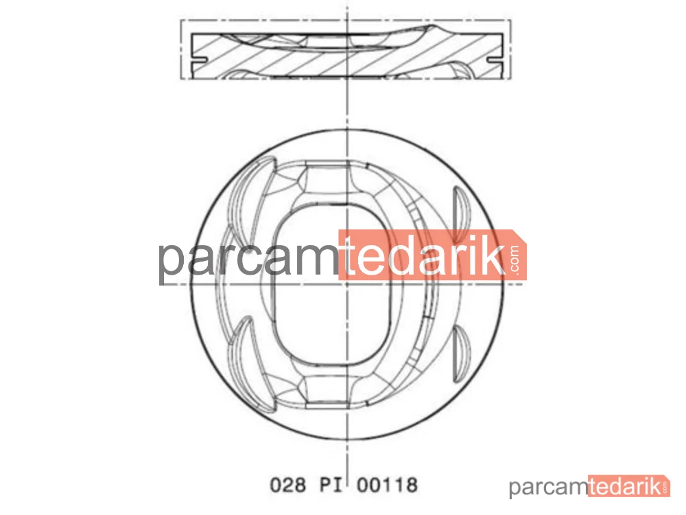 028PI00118000 | Piston — Audi A1, Audi A3 Cabrio, Seat Leon