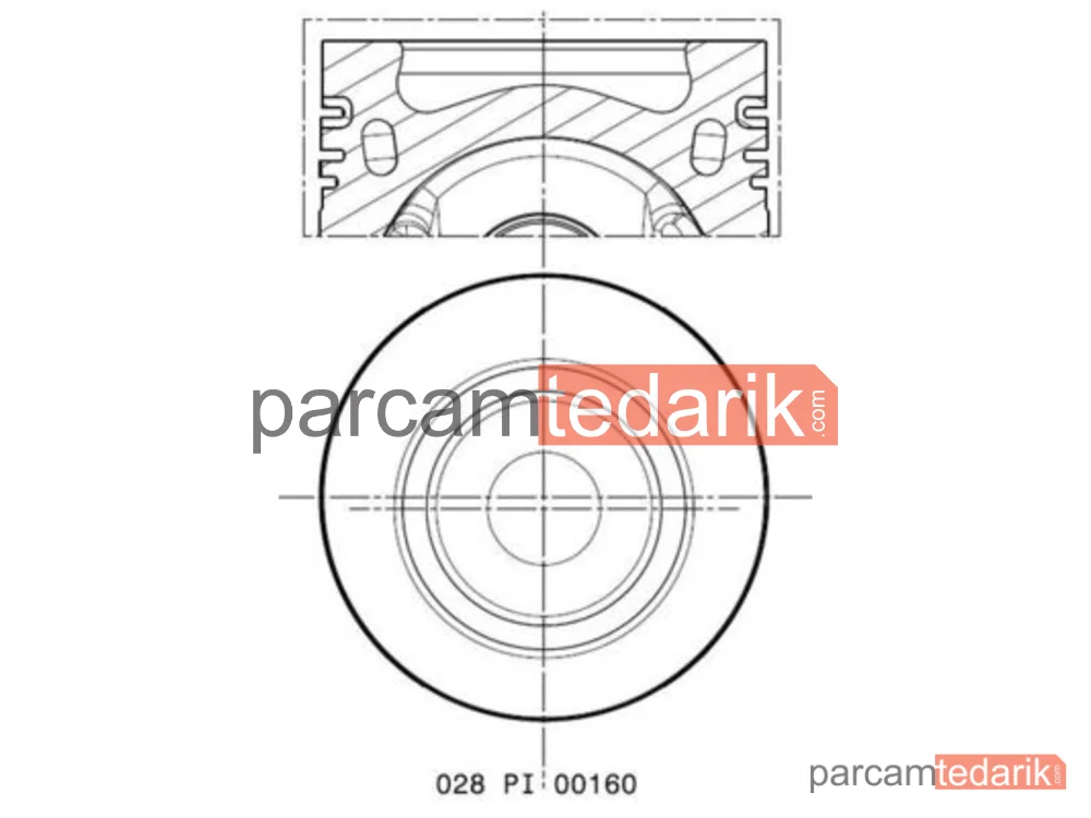 028PI00160000 | Piston (81 mm) — Audi Q3, Audi A4 B9, Seat Alhambra