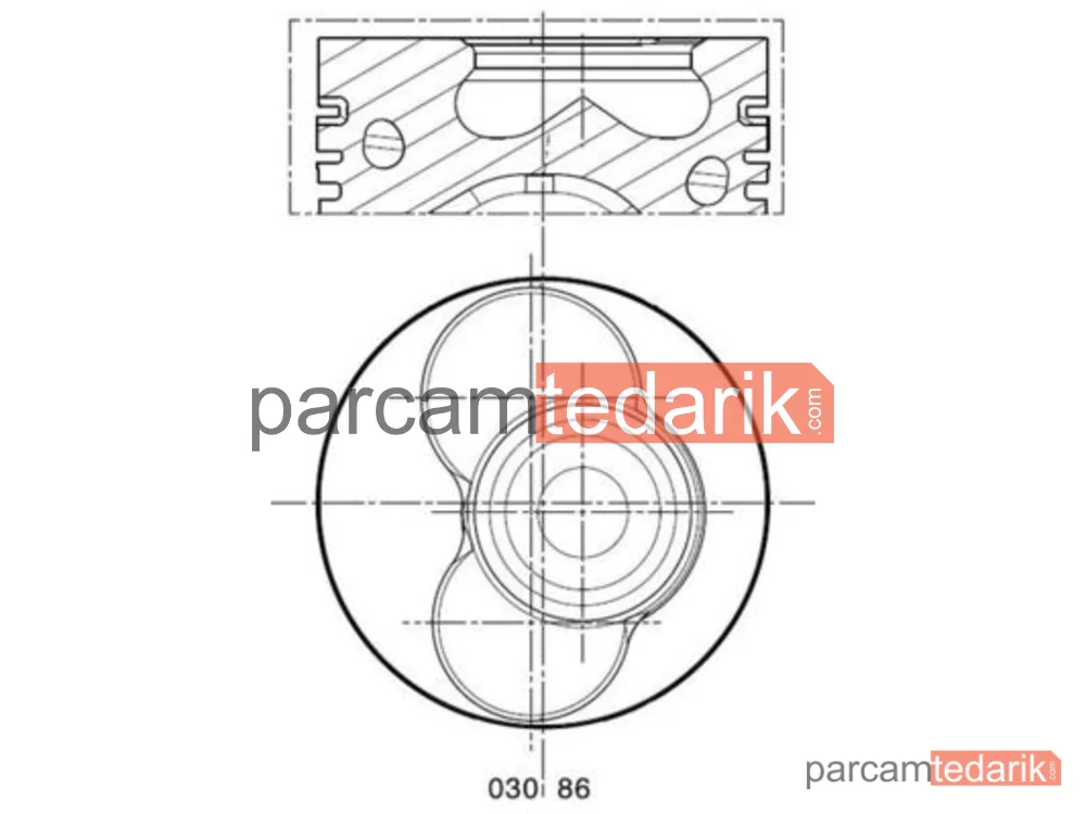 Piston — VW Transporter T5, Seat Leon, VW Multivan T5 - 0308602