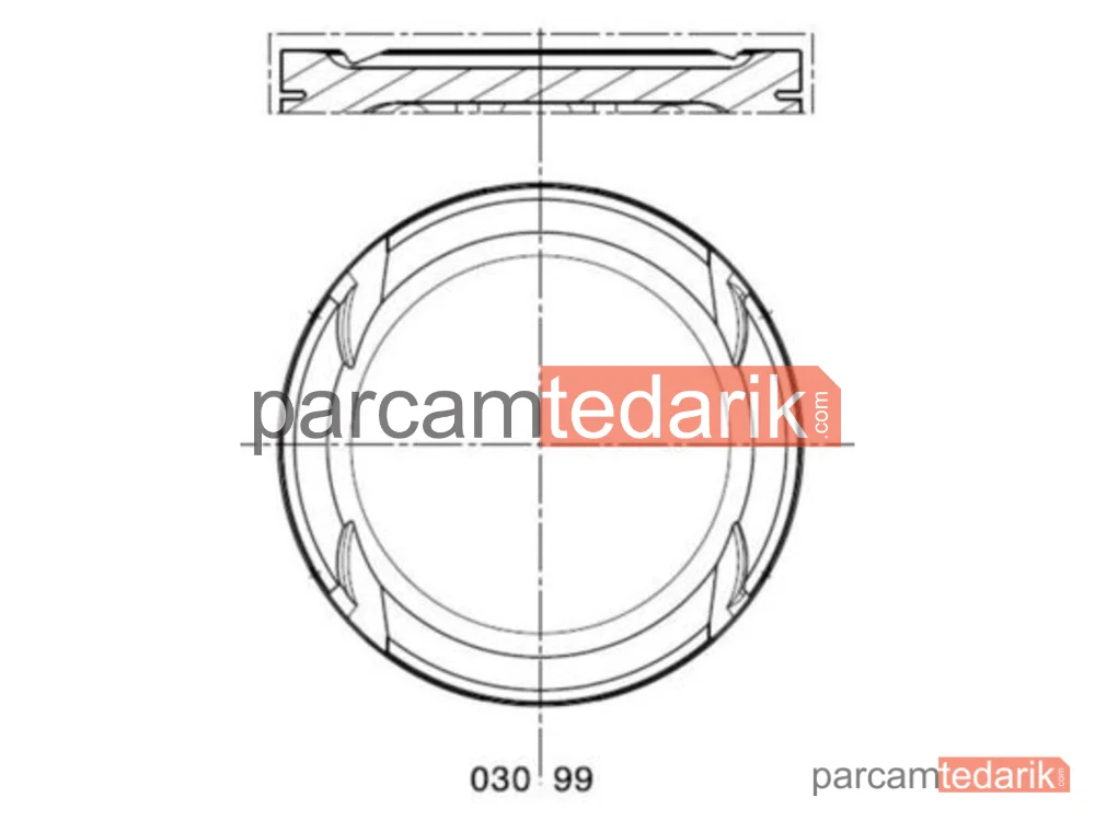 MAHLE 0309900 | Piston — Seat Toledo II, VW Bora I, VW Bora Variant