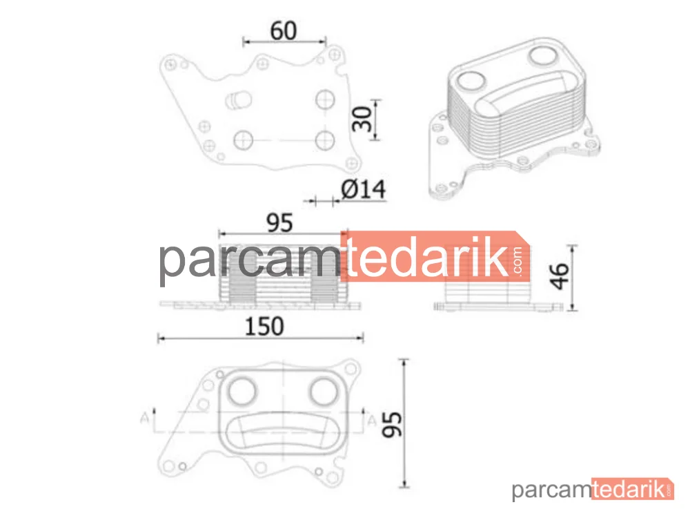 CLC278000S | Yağ Soğutucusu — Mini Cooper S R56-R60 Motor
