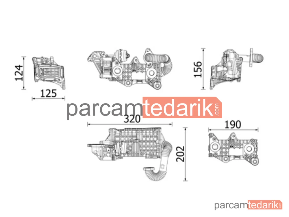 CE43000P | Su Radyatörü — Citroen C3 Aircross I, Citroen Berlingo, Citroen C4 Cactus