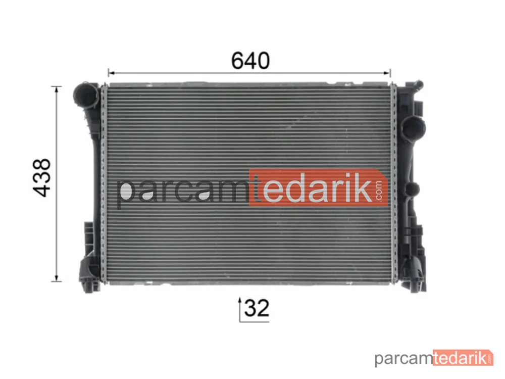 BEHR CR1684000P | Su Radyatörü — Mercedes W204-212 M271 CGI-651 Otm. 6-7 Vit