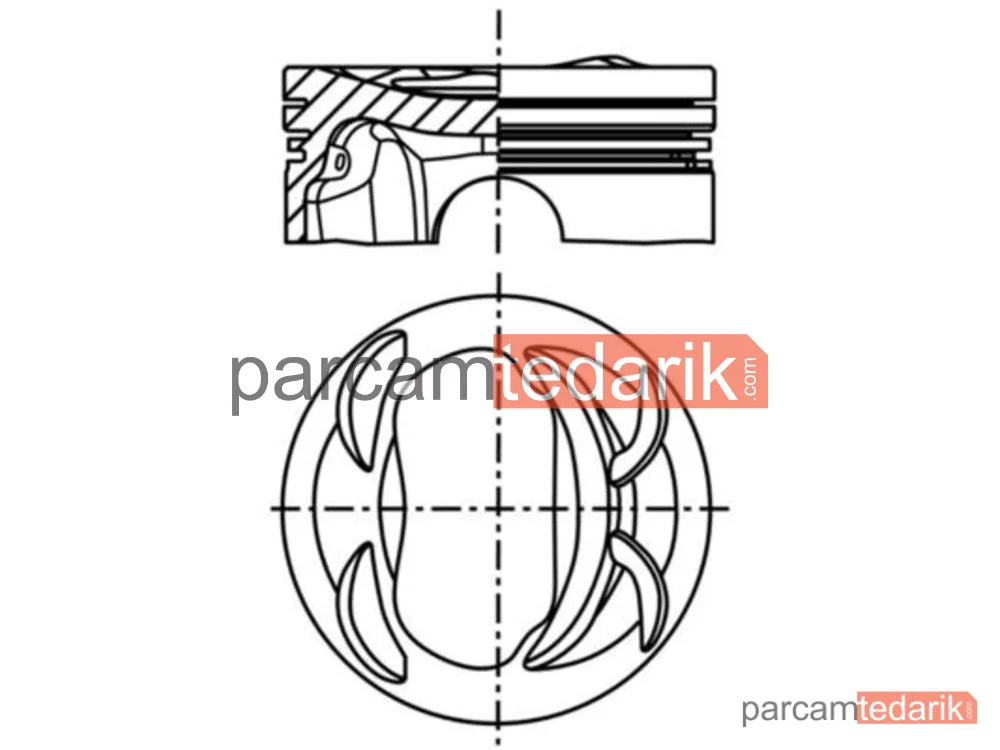 039PI00129000 | Piston — Peugeot 208 I, Citroen C3 III, Opel Crossland X / Crossland