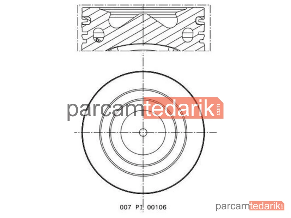 Piston (95.8 mm) — Iveco Daily IV - 007PI00106000
