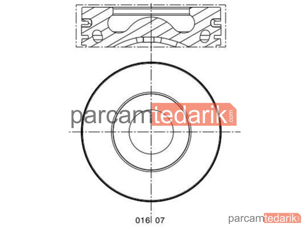 Piston — Citroen Jumper III, Ford Transit, Ford Transit Tourneo - 0160700
