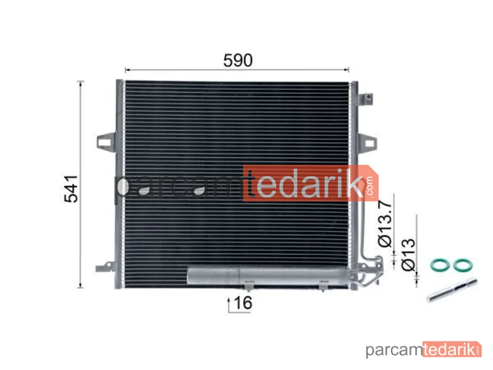 BEHR AC756000S | Klima Kondenseri — Mercedes-Benz W164 GL320 (06) ML320 (05) W251 (07)
