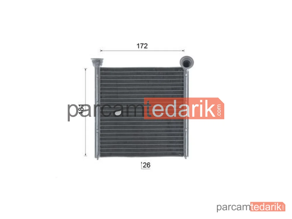 MAHLE AH256000S | Kalorifer Radyatörü — Seat Leon ST, Audi A3 Limousine, Audi A3
