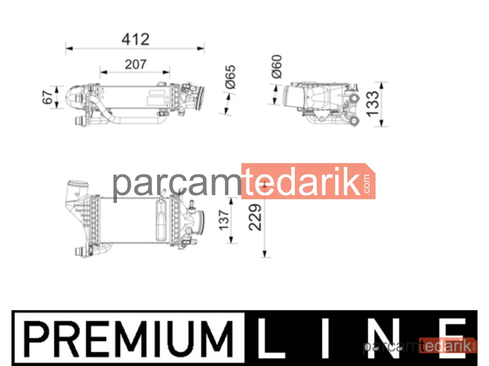 CI753000P | Turbo Şarj Sogutucusu — Mercedes W205 W213