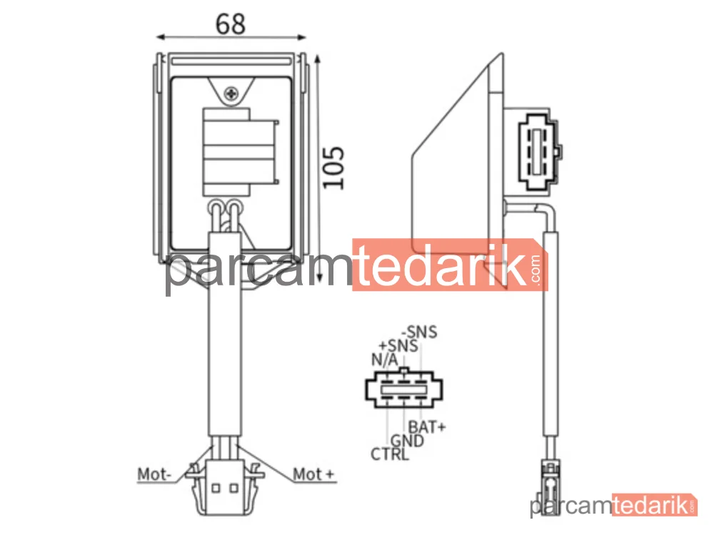 Fan Kontrol Ünitesi — VW Polo 02- Audi A1 11-18 Seat Ibiza 06-17 - ABR37000S