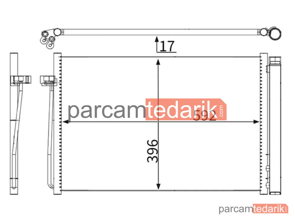 AC344000S | Klima Kondenseri — M54-M62 - E60-E65-E66
