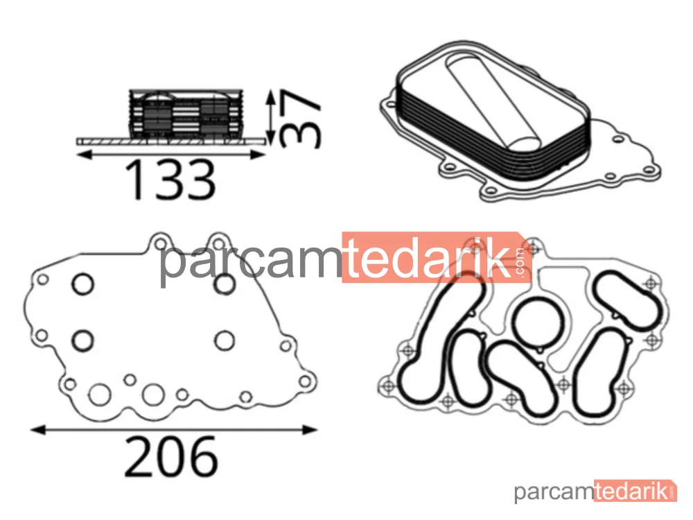 CLC426000S | Yağ Soğutucusu — Mercedes A-CLASS W169 04/12 B-CLASS W245 05/11