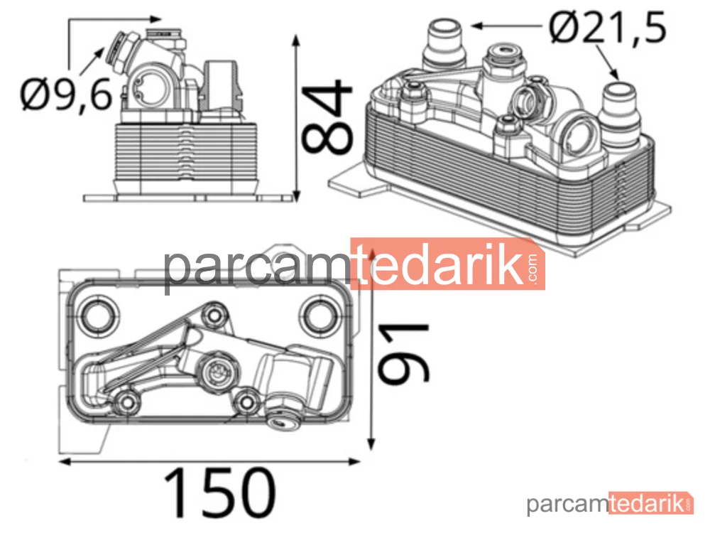 CLC428000S | Yağ Soğutucusu — Sanzuman Mercedes C-Serisi (W205) 9 İleri