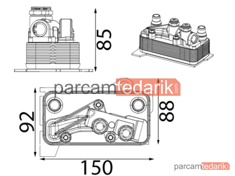 CLC434000S | Yağ Soğutucusu — Otomatik Şanzıman Mercedes W205 14/ S205 14/ C205 16/ W213 16/ W222 13/17