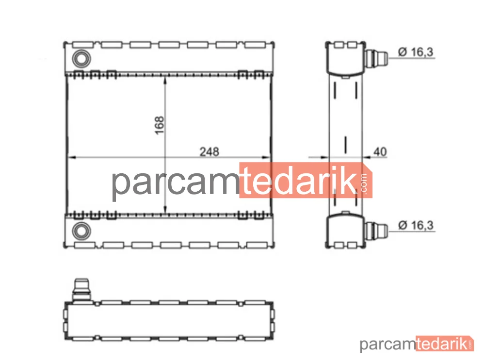 CR922000S | Su Radyatörü — Ilave OLAN N20-N54-N55-N57 - F01-F02-F10-F12-F13