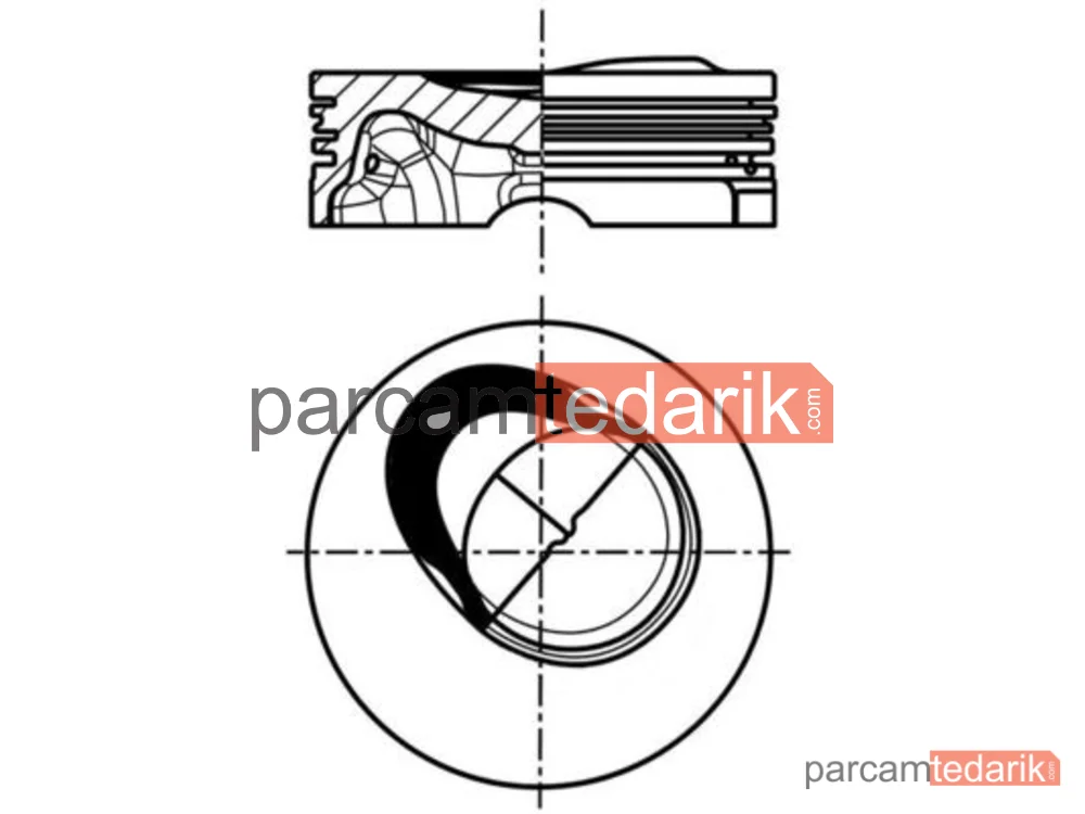 MAHLE 028PI00130000 | Piston — Skoda Rapid, Seat Toledo IV, Skoda Rapid Spaceback