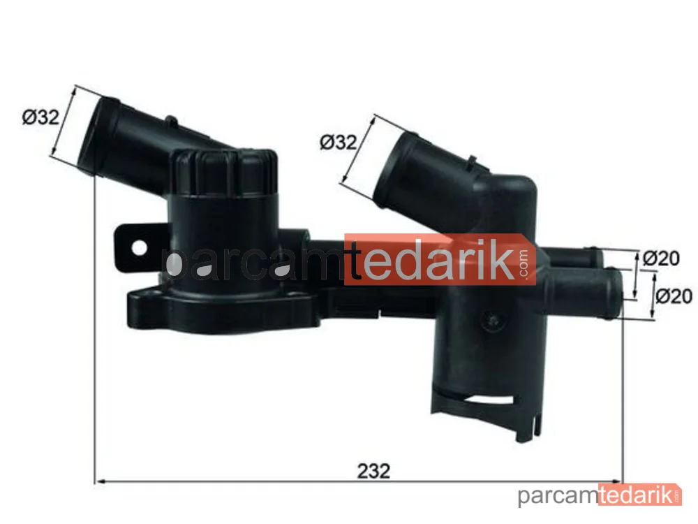TH52 | Termostat — Skoda Rapid, Seat Toledo IV, Skoda Rapid Spaceback