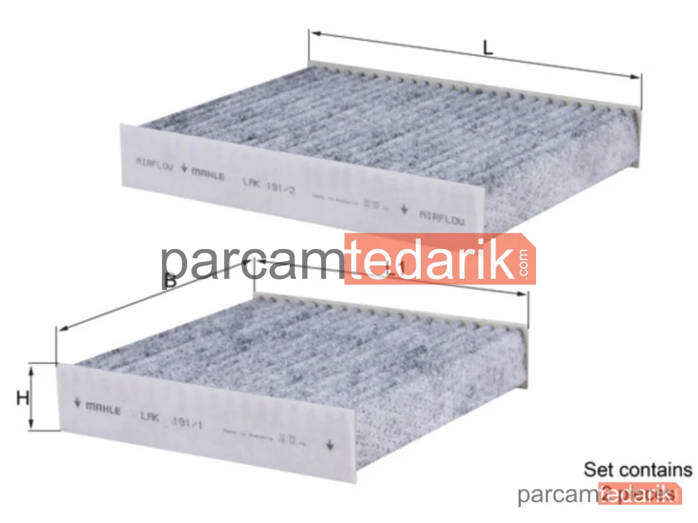 LAK191/S | Polen Filtresi — Peugeot 208 I, Peugeot 2008 I, Citroen C3 III