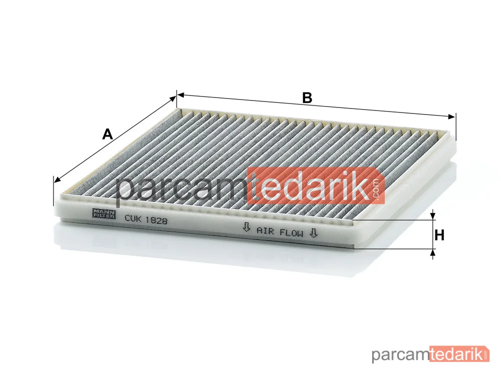 MANN FILTER CUK1828 | Polen Filtresi — Toyota Yaris 1.0 99-05, 1.3 99-05, Yaris Verso 1.3 99-05