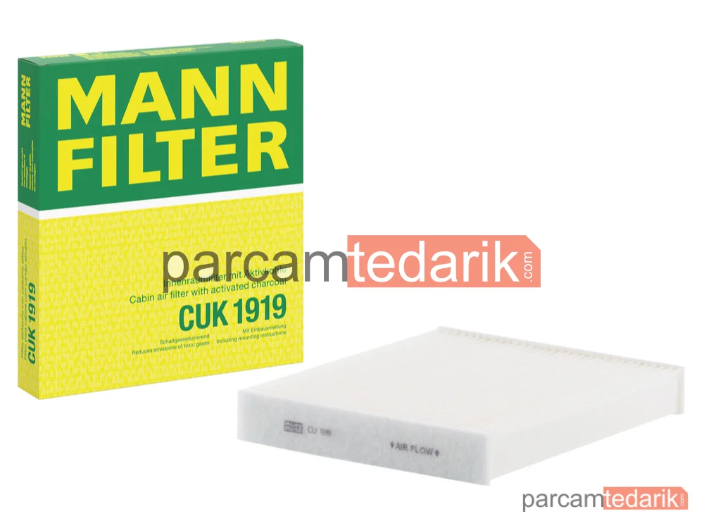 MANN FILTER CUK1919 | Polen Filtresi — Toyota Auris 1.33 Dual-Vvti 09-12, 1.4 07-12, 1.6 07-12, 1.4 D-4D 07-12