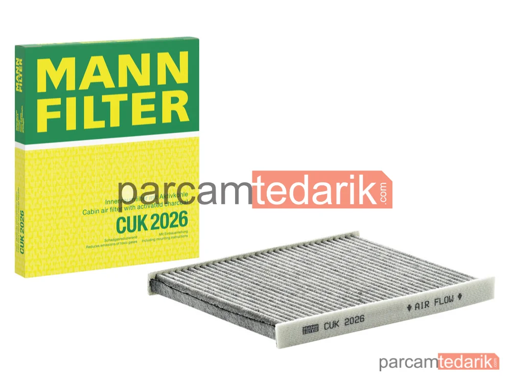 MANN FILTER CUK2026 | Polen Filtresi — Fiat Panda 1.2 03=>, 1.2 Natural Power 07-11