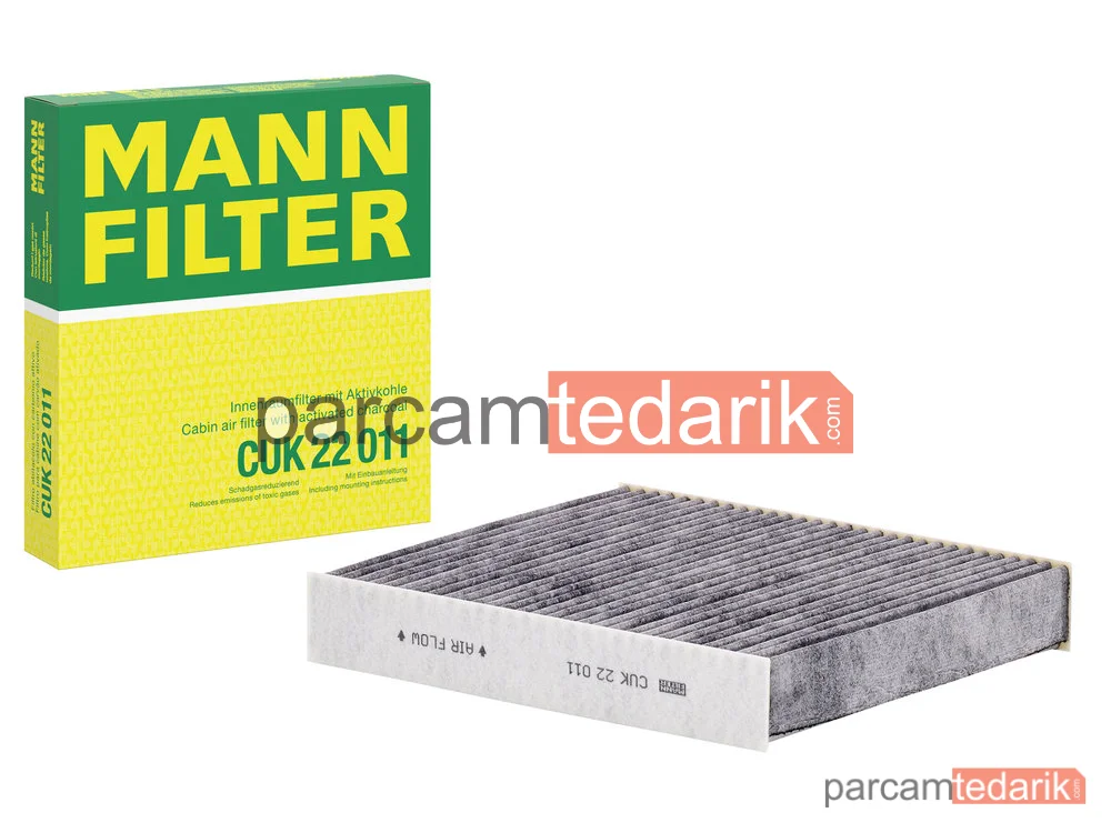 MANN FILTER CUK22011 | Polen Filtresi (Karbonlu) — Renault Clio V 1.0 TCE H4D/1.0 SCE/1.3 TCE H5H/1.5 Bluedci K9K 19+, Clio IV 1.5 DCI K9K/1.2 TCE H5F/0.9 TCE H4B 12+, Clio IV 1.2 16V D4F 12-15, Captur II 1.3 TCE H5H/1.5 Bl