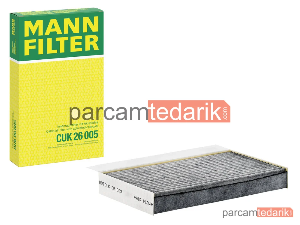 MANN FILTER CUK26005 | Polen Filtresi — Karbonlu Renault Megane III HB 1.4 TCE 09=>, 1.6 16V 08=>