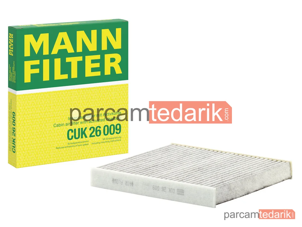 MANN FILTER CUK26009 | Polen Filtresi — Karbonlu VW Passat (B8) 1.6 TDI/1.4 TSI/2.0 TDI 14 =>