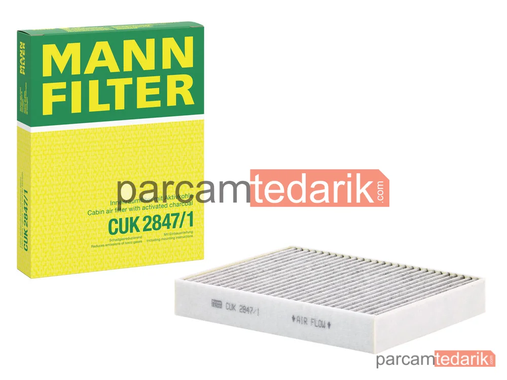 MANN FILTER CUK2847/1 | Polen Filtresi — Porsche Cayenne 4.2 SD12=>