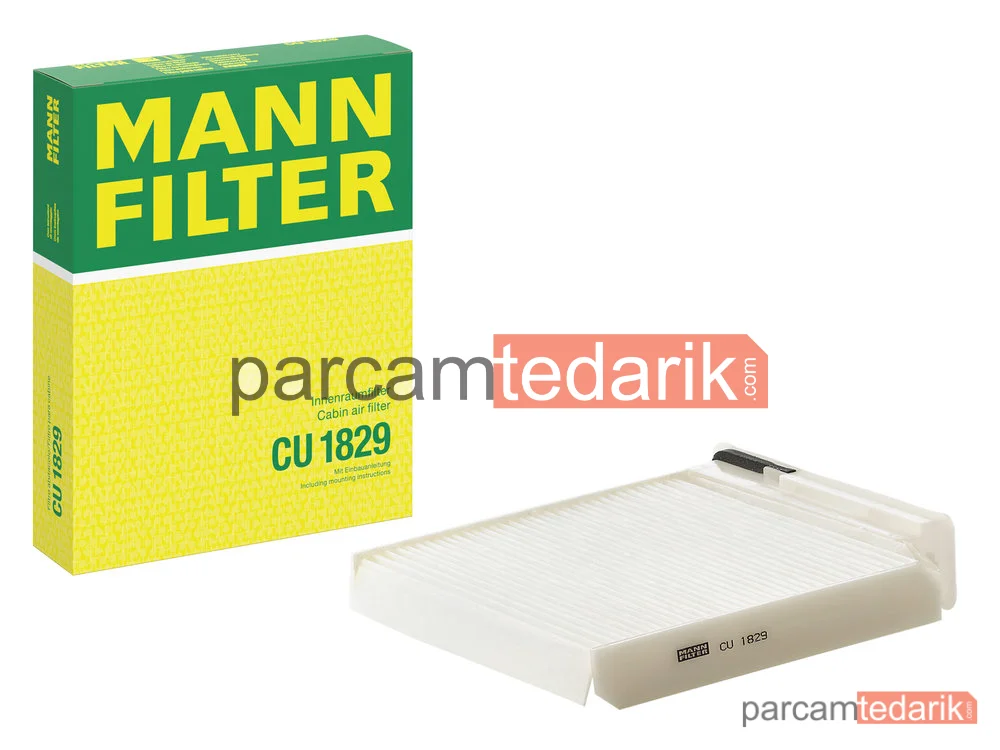 MANN FILTER CU1829 | Polen Filtresi — Renault Clio III 1.2 16V 05-14, 1.4 16V 05-12, 1.6 16V, 2.0 16V 06-14