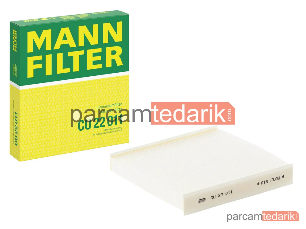 MANN FILTER CU22011 | Polen Filtresi — Renault Clio V 1.0 TCE H4D/1.0 SCE/1.3 TCE H5H/1.5 Bluedci K9K 19 =>