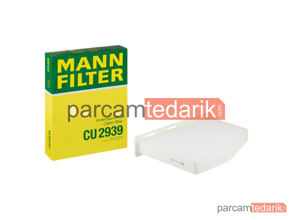 MANN FILTER CU2939 | Polen Filtresi — Audi A3 1.2 TSİ 10-12, 1.6 03-12, 1.8 Tfsi 06-12, 2.0 Tfsi 04-12