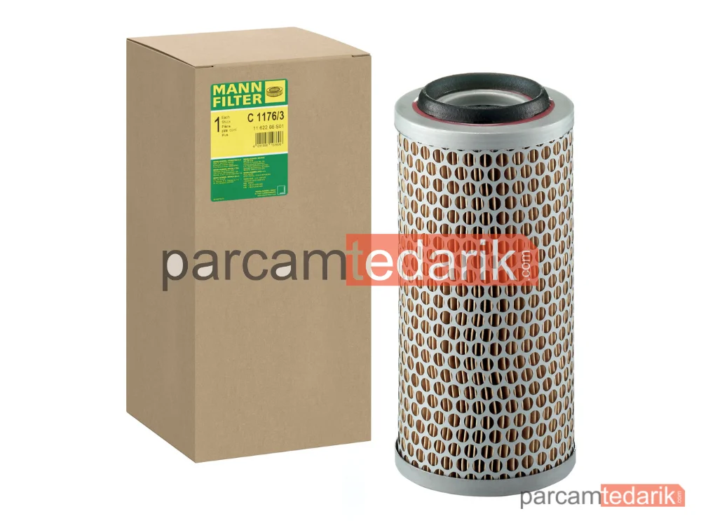 MANN FILTER C1176/3 | Hava Filtresi — Volkswagen 181 1.5 69-70, 1.6 70-79, Transporter 1.6-2.0 79-82