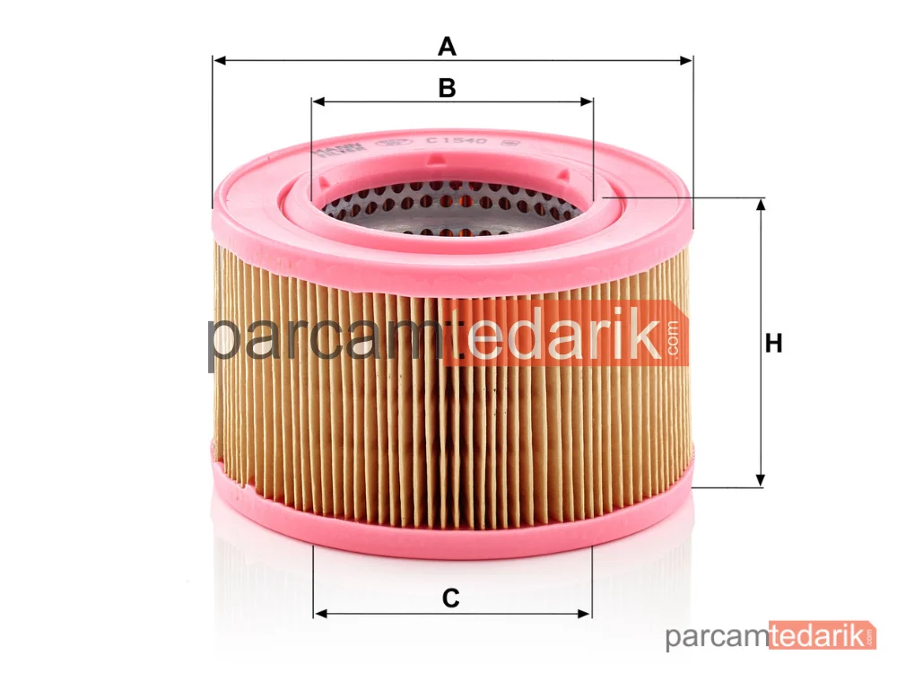 MANN FILTER C1540 | Hava Filtresi — Alfa Romeo Giulia 2.0 16=>, 2.0 Q4 16=>, 2.9 15=>, 2.2 D 15=>