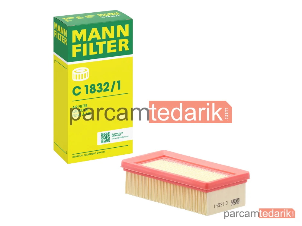 MANN FILTER C1832/1 | Hava Filtresi — Fiat Panda 750 86-03, 1000 86-92, 1000 İ.E. CAT 87-98