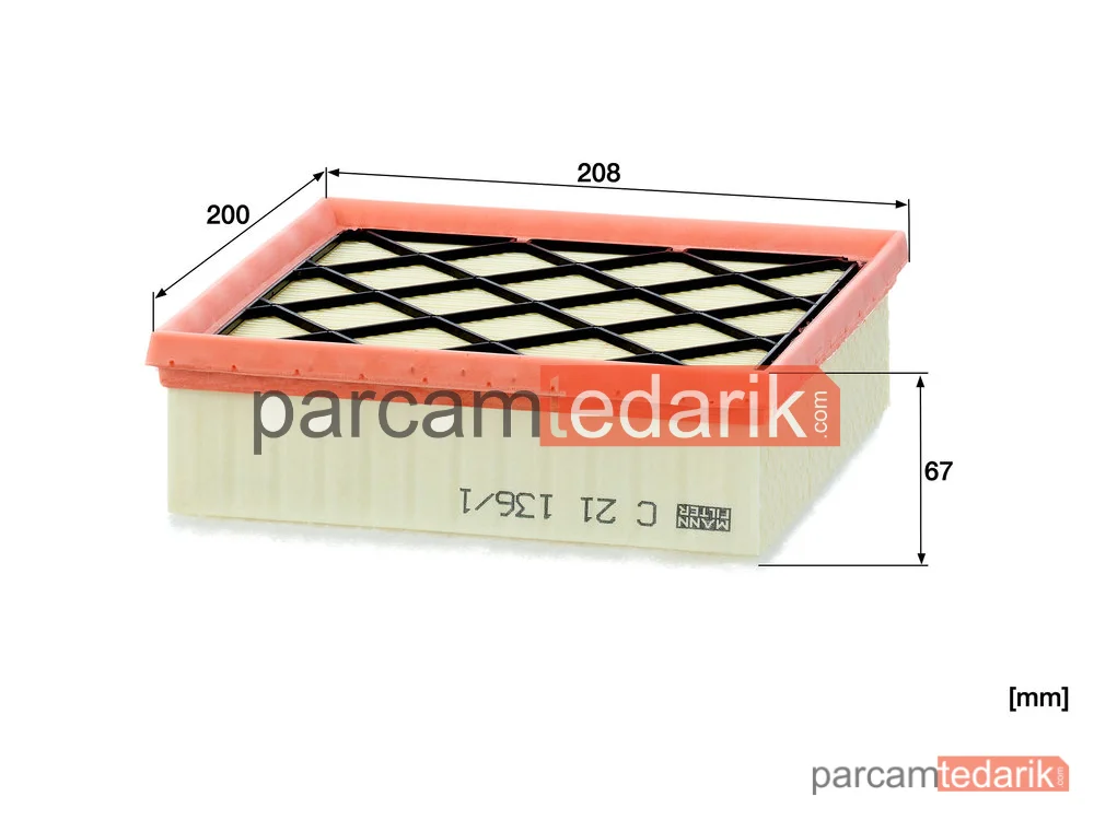 MANN FILTER C21136/1 | Hava Filtresi — Opel Meriva B MPV .4 10-17