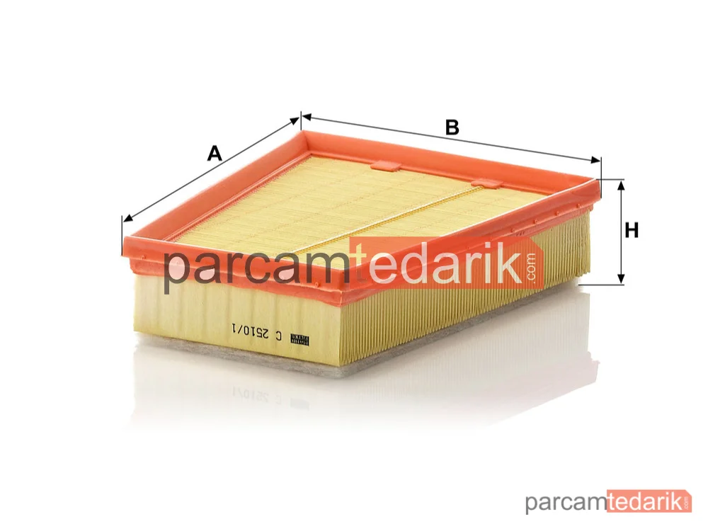 MANN FILTER C2510/1 | Hava Filtresi — Citroen C4 I 2.0 16V 04-07, Peugeot 307 .4 00-03, .6 16V 00-07