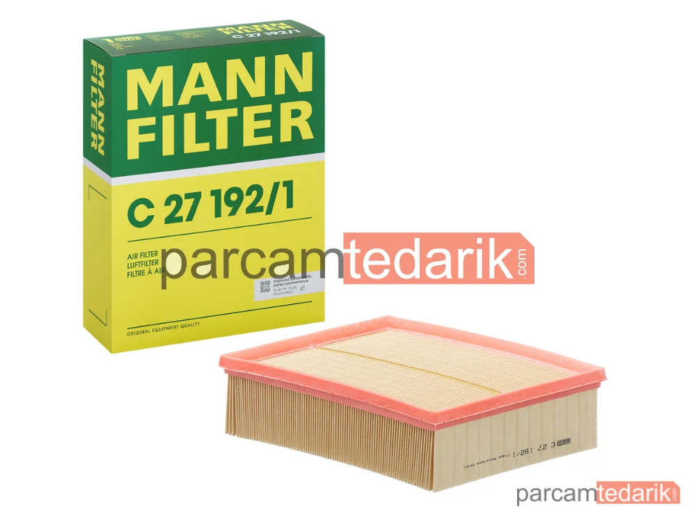 MANN FILTER C27192/1 | Hava Filtresi — Audi A4 .6 00-04, .8 T 00-04, .8 T Quattro 00-04, 2.0 00-04, 2.4 01-04