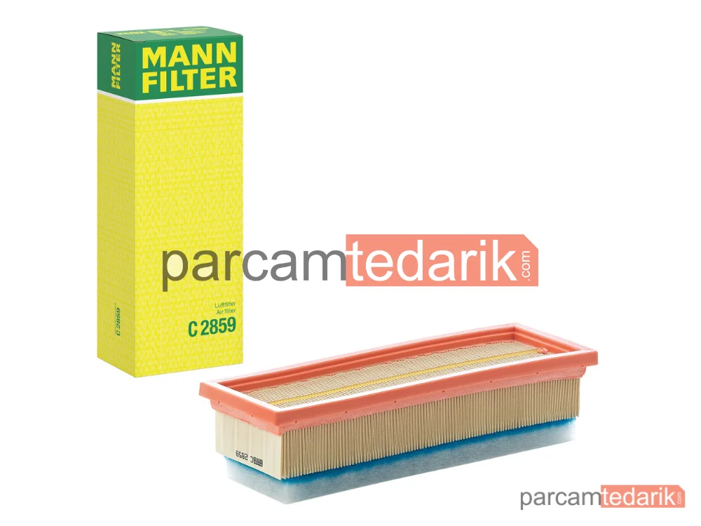 MANN FILTER C2859 | Hava Filtresi — Fiat Doblo MPV 1.4 05=>, Fiorino 1.4 09=>, Panda 1.2 10-13, 500 1.2 07=>