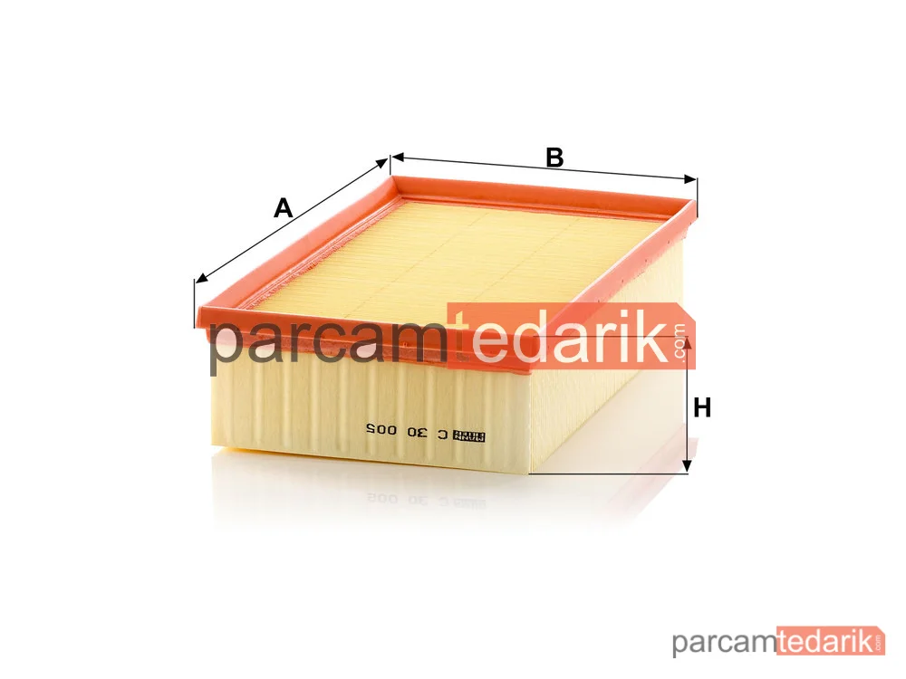 MANN FILTER C30005 | Hava Filtresi — VW Passat (B8) 1.6 TDI Dcxa/2.0 TDI 14 =>, Golf VII 1.6 TDI 12 =>
