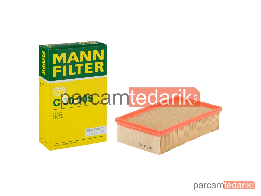 MANN FILTER C30005 | Hava Filtresi — VW Passat (B8) 1.6 TDI Dcxa/2.0 TDI 14 =>, Golf VII 1.6 TDI 12 =>
