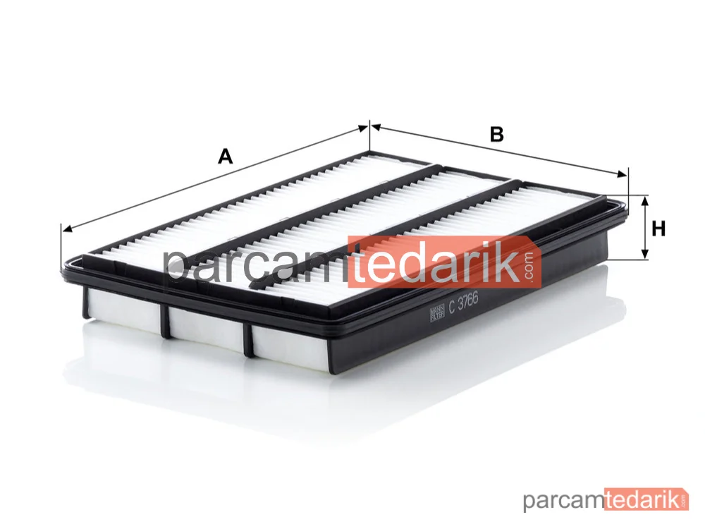 MANN FILTER C3766 | Hava Filtresi — Mitsubishi Pajero IV 3.2 Dİ-D 07=>